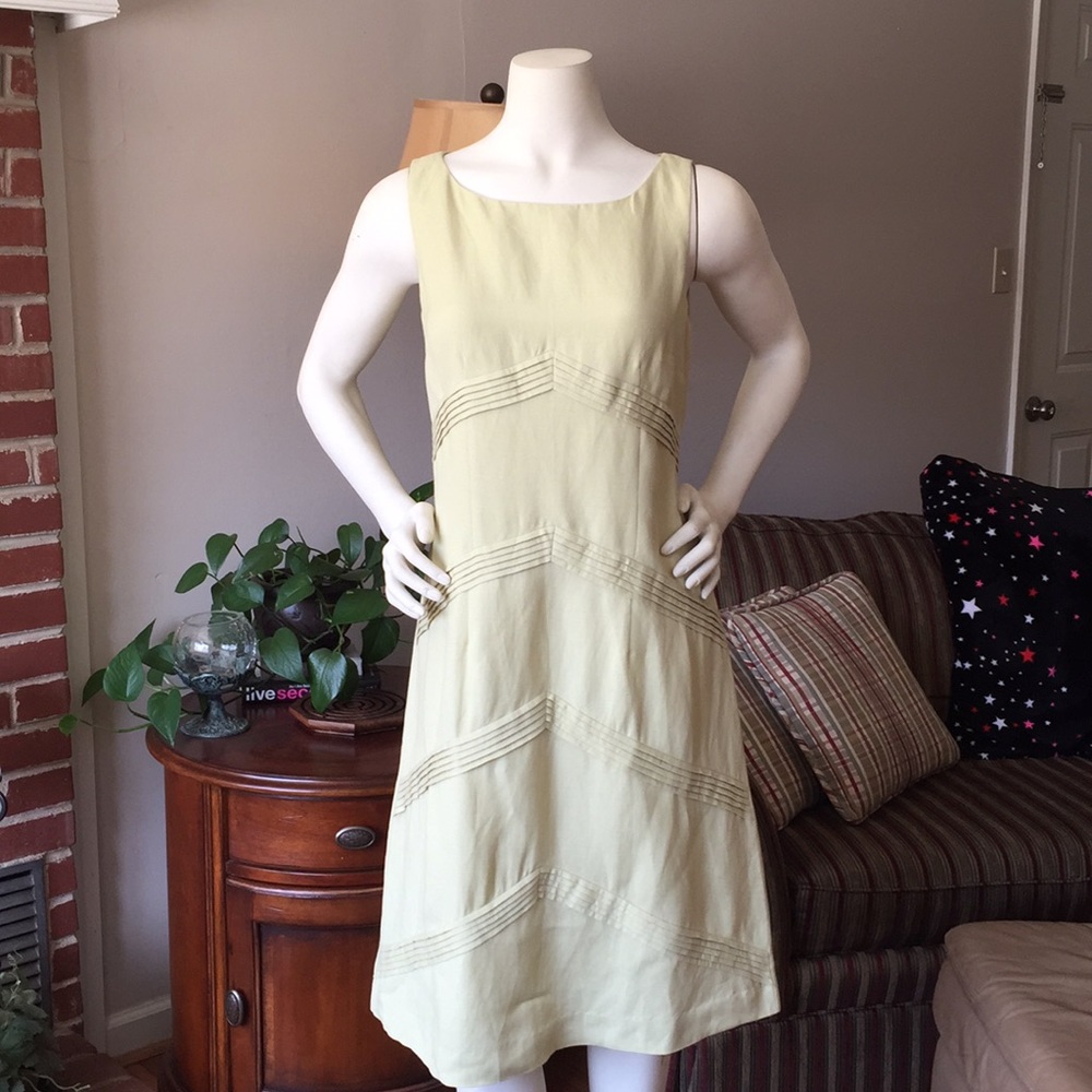 Adrianna Papell linen blend dress
